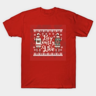 Ugly Christmas sweater for couples T-Shirt